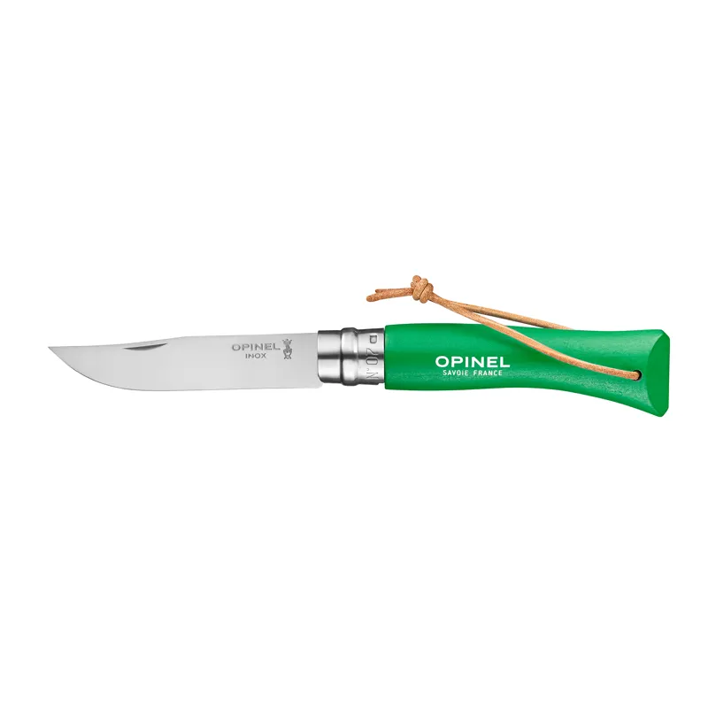 Opinel No 07 Colorama Folding and Locking Blade in Green